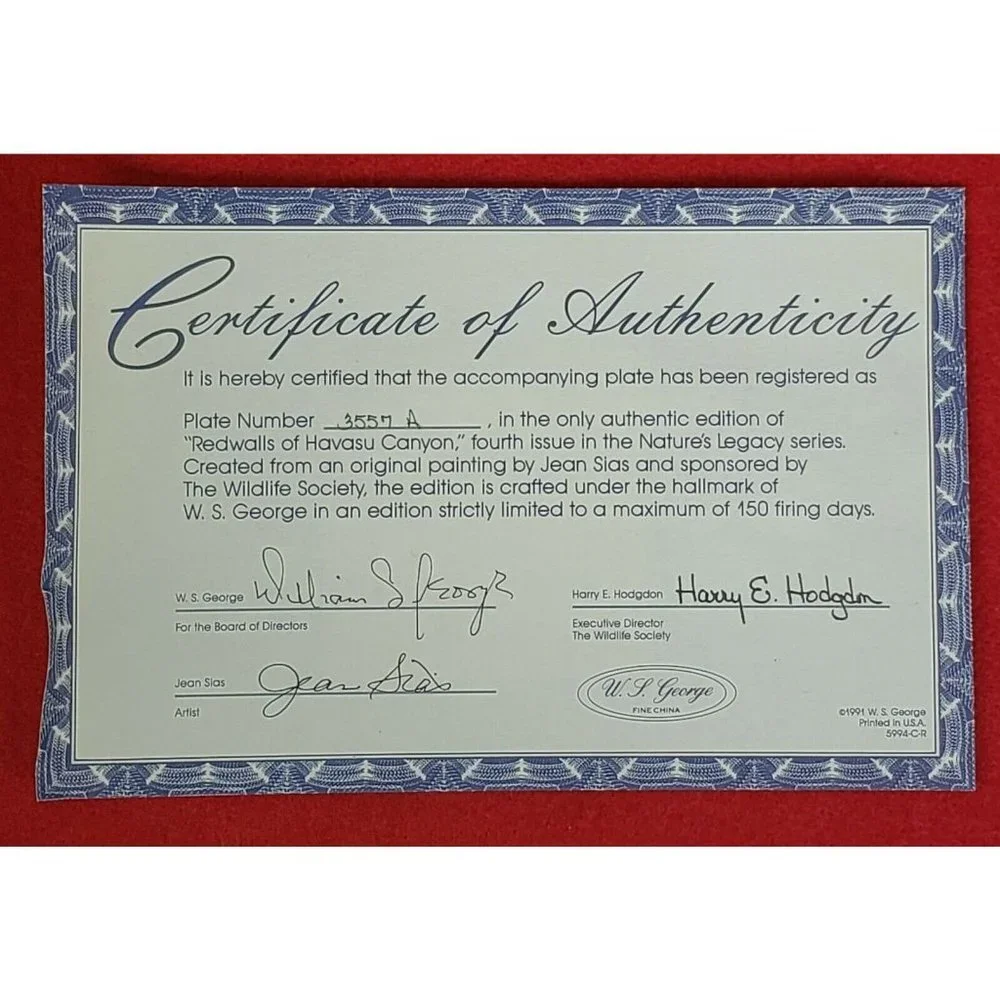 Nature's‎ Legacy Series Plate 